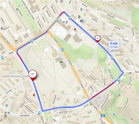 mapa testovacích oblastí a virtuální model úseku U Smart Zone