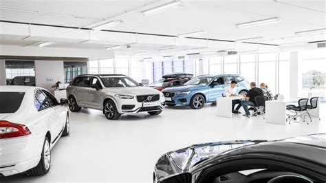 showroom a servis Volvo Průhonice (vizualizace interiéru)
