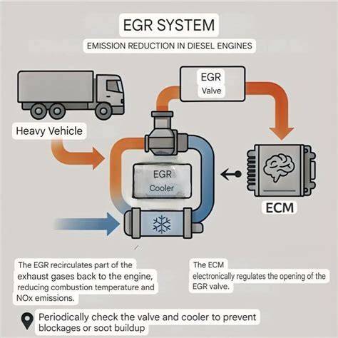 Infografika systému EGR a NOx vdieselu