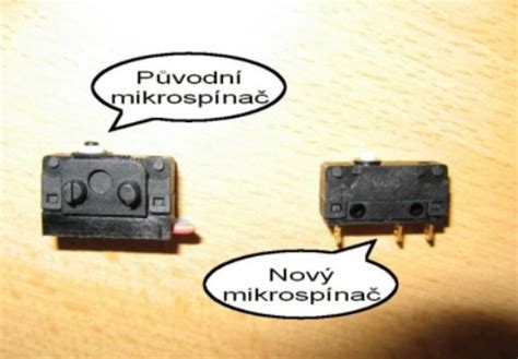 mikrospínač zámku dveří (částečná oprava)