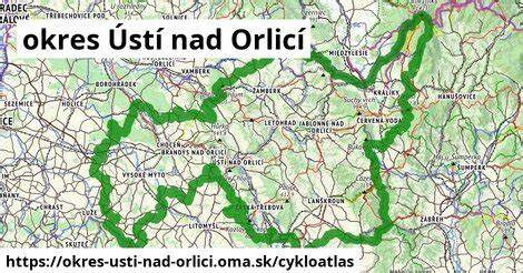 Mapa autopůjčoven v okolí Ústí nad Orlicí