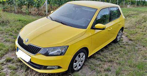 Fabia Combi žlutá barva Sprint