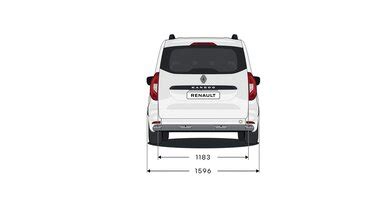 Šířka a uspořádání výfuku Renault Kangoo