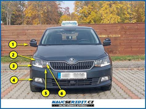 Osvětlení vozu - světlomety a jejich umístění