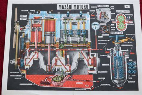 graf mazání motoru a viskozITa