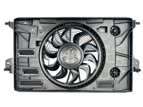 schematické uspořádání ventilátoru chladiče