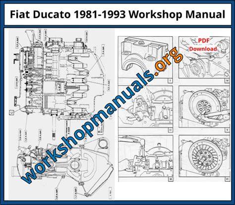 Fiat Ducato motor a převodovka (ilustrační diagram)