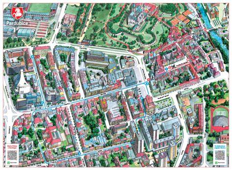Mapa Pardubice prohlídky a prodejních míst
