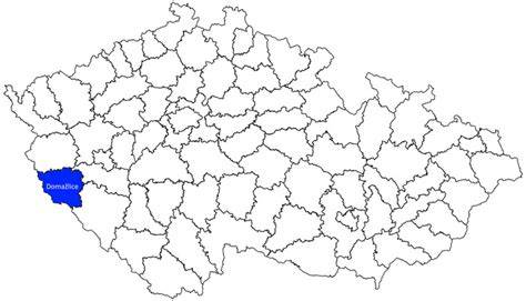 Mapa regionu - okres Domažlice a okolí