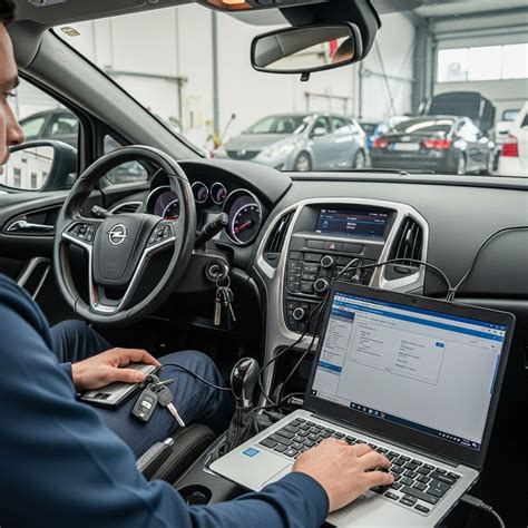 infografika procesu programování klíčů Opel