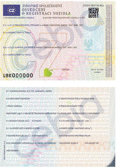 infografika o osvědčení a registraci vozidel