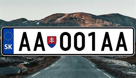 nové slovenské evidenčné čísla AA-001AA