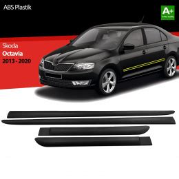 boční lišty dveří Škoda Octavia III nainstalované