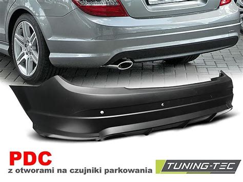 Zadní nárazník pro C-Class W204 - typické tvary (AMG vs. standard)