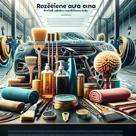 grafika rozlišení vrstev laku auta