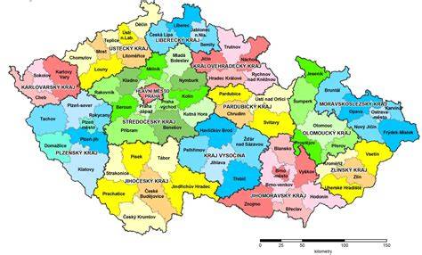 Mapa regionů obsluhovaných autopůjčovnou MORAVA Ostrava
