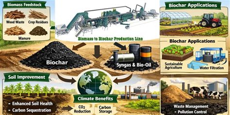 biochar a termochemická konverze biomasy