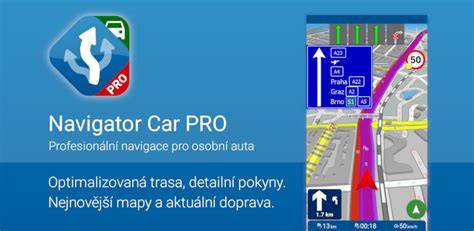 graficka vizualizace map a navigace pro auta