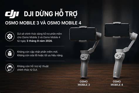 Technické schéma Osmo Mobile 3 s uvedením 3-osého gimbalu a portů