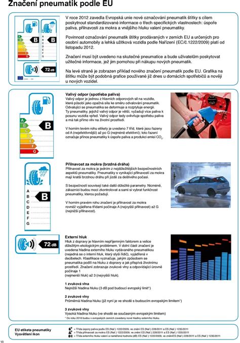 ukázka nového evropského štítku pneumatik