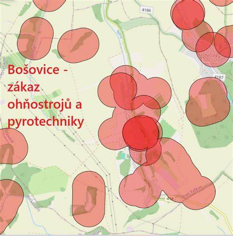Mapa rozmístění chladicího okruhu a typických míst možných úniků