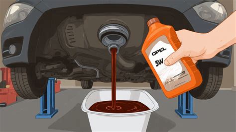 ilustrace výměny oleje Opel Zafira