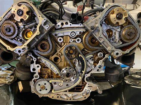 schéma umístění rozvodů a řetězu u motoru 2.0 CDTI