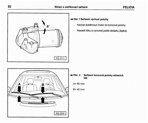 Schéma montáže stěračů na Ford Focus C-MAX.