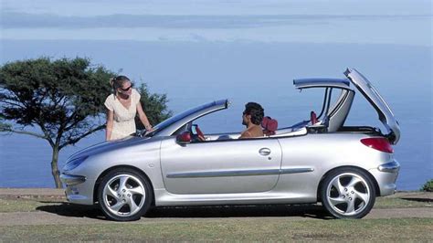 Obrázek znázorňující rozložení podvozku Peugeot 206 CC a jeho tlumiče