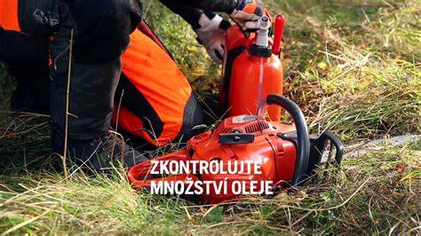 Infografika: Jak funguje mazání řetězové pily Husqvarna a kde hledat únik oleje
