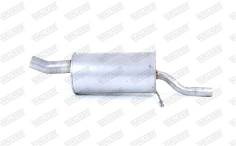 Detailní záběr na dvoudílný zadní tlumič výfuku pro BMW M2