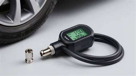 Obrázek: TPMS a ruční měření tlaku v pneumatikách