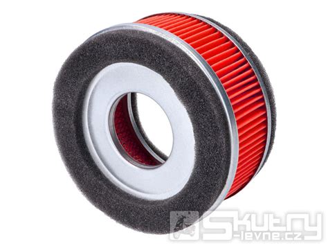 Rozložený vzduchový filtr s vyznačenými rozměry