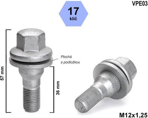 kolové šrouby Dacia Logan výplň parametrů