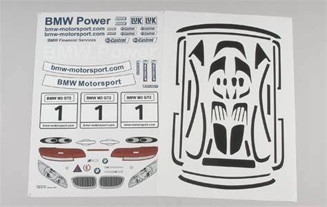 červené nálepky dveří BMW vizuální dopad