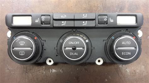 Rozložený panel Climatronicu a jednotlivé senzory