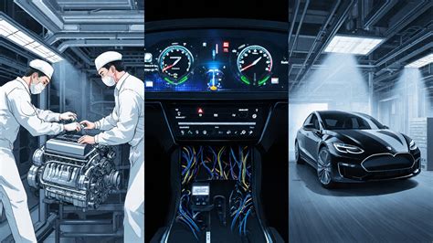 Ilustrace srovnání různých úrovní kvality autodílů.