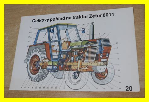 Obrázek schematu blok filtru oleje a umístění v motoru Zetor UR1