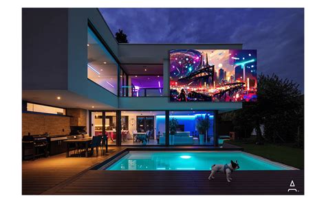 design exterier a LED podpis