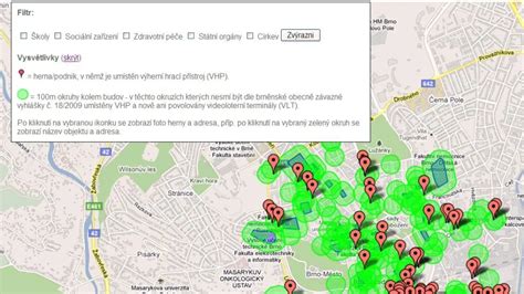 Mapa s vyznačenými prvními franšízovými pobočkami KFC