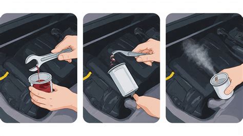 Ilustrace řízení síly a uchopení filtru u tříramenného klíče