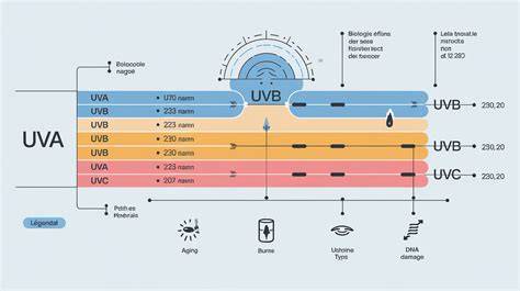 schéma spektra UVB 311 nm vs širokopásmové UVB