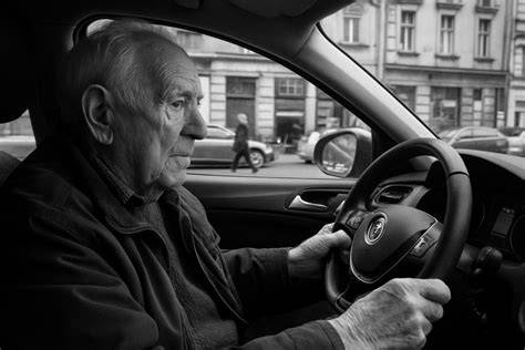 Ilustrovaná scéna: dítě za volantem popelářského auta