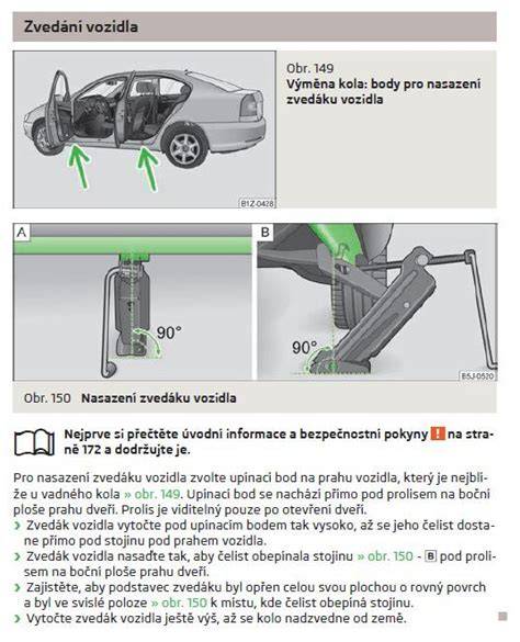 Infografika: Správné zvedací body a postup výměny kol