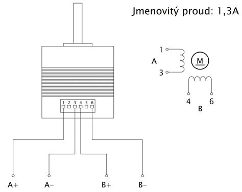 Detail zaneseného krokového motorku