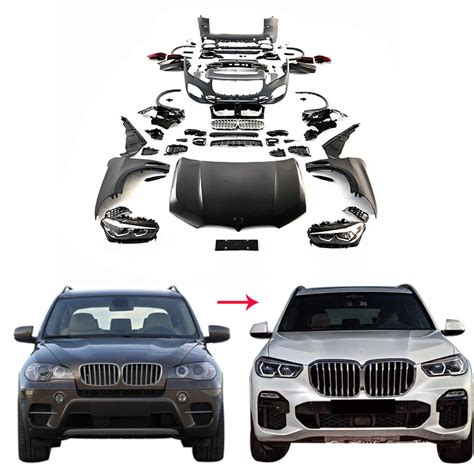 Infografika: Jak vzniká efektivní body kit pro BMW X5 E70 (princip montáže a vizuální dopad)