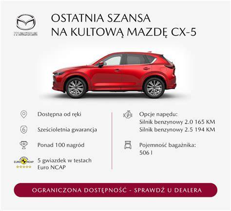 Infografika: Mazda CX-5 - klíčové parametry a výbavy