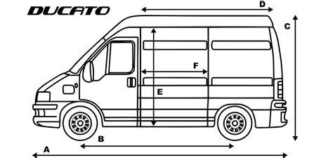 Grafické znázornění verzí Ducato II: rozvory 2850, 3200, 3700 mm a Maxi variant 3500-4400 kg