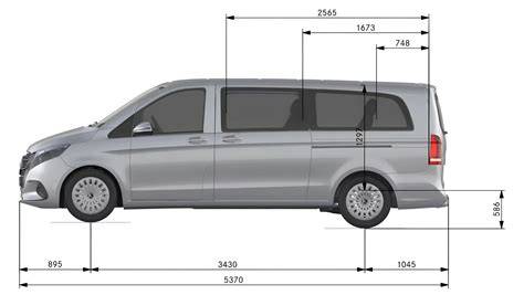 Infografika: Rozměry verzí Mercedes-Benz Vito a jejich varianty