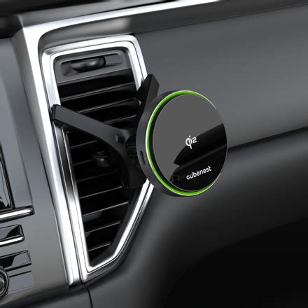 Obrázek ukazující šíři různých bezdrátových nabíjecích držáků do auta, Qi, Qi2, MagSafe